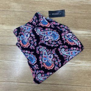 Studio Womens Pull On Wide Leg Pants JPR Paisley Summer Comfy Bottoms Size XS